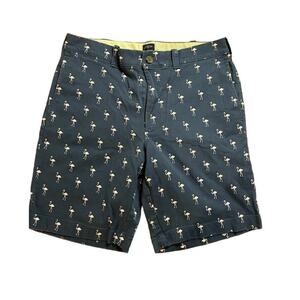 J. Crew flamingo shorts 9 in inseam navy blue size 32 W men's preppy